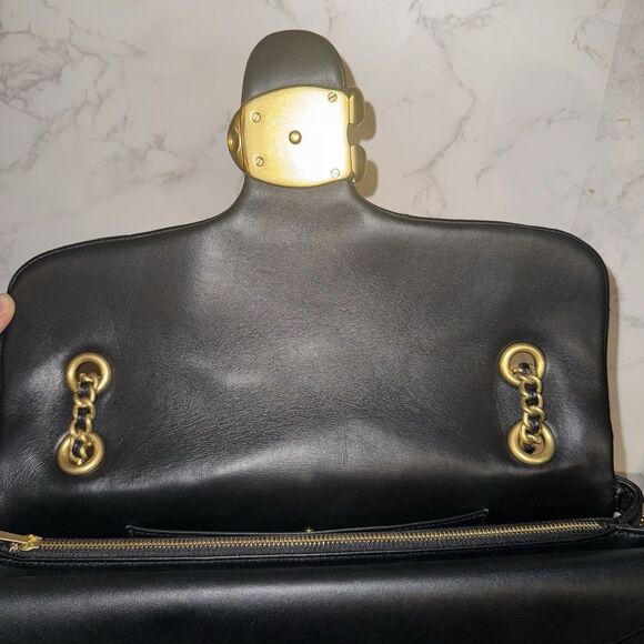 Coach Black Tabby 33 Quilted Nappa Leather Shoulder Bag CP151 $790 Retail - Picture 15 of 16